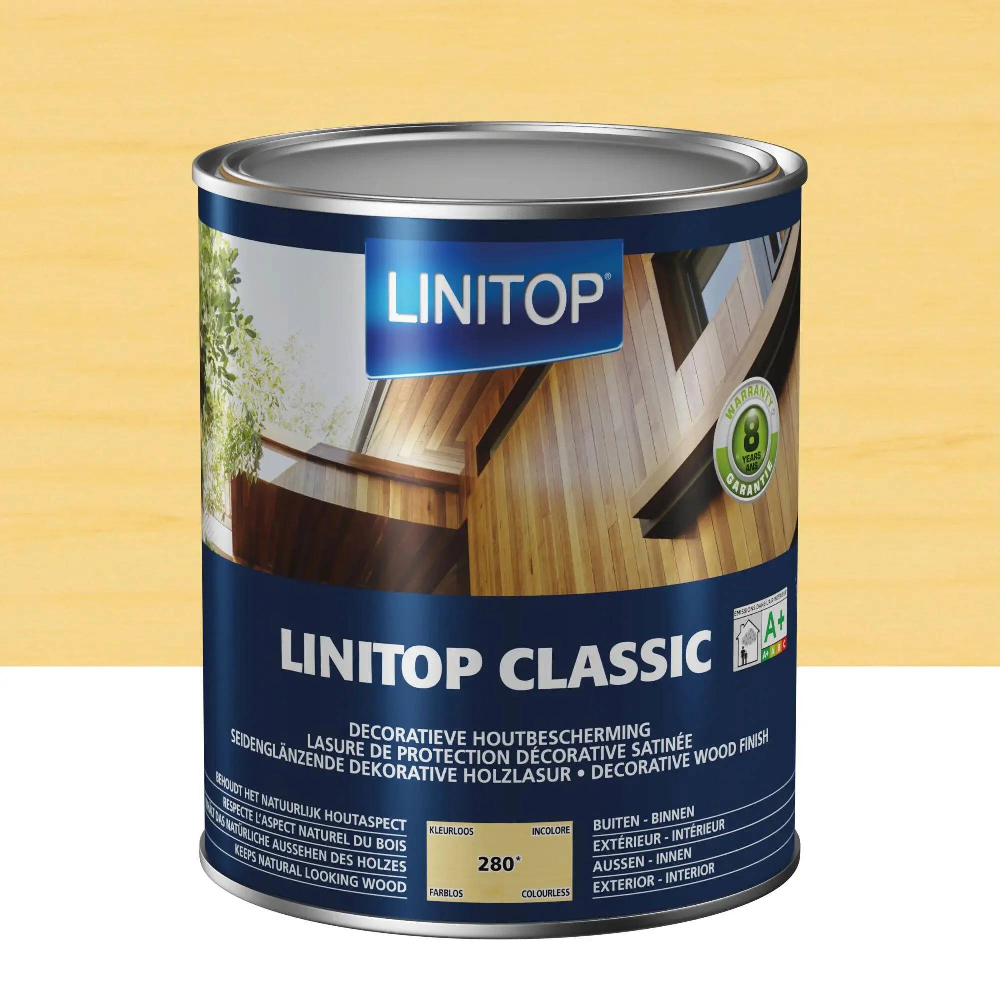 Lasure Classic incolore satiné 2,5 l - LINITOP - Image 1
