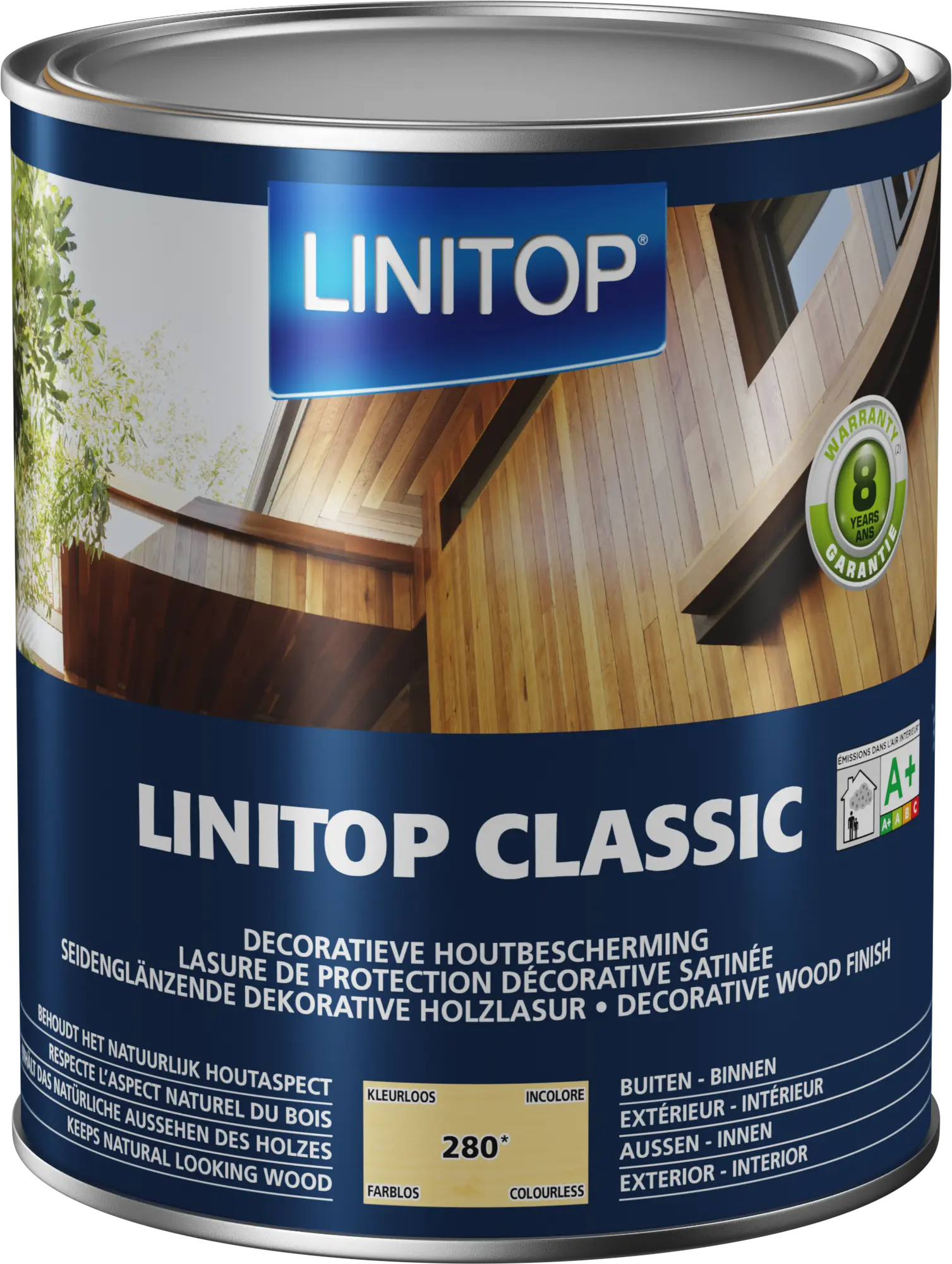 Lasure Classic incolore satiné 2,5 l - LINITOP - Image 3