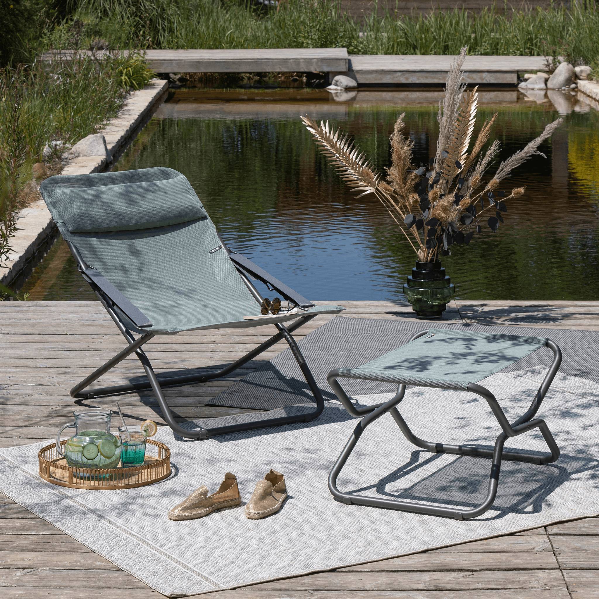 Lafuma-Mobilier - Repose-jambes pliant acier galvanisé Batyline Ø 25 mm – LAFUMA - Imagen 4