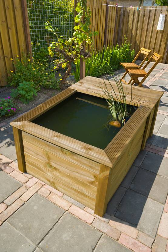 Ubbink - Bassin hors sol en bois naturel Quadro Wood III 500 L - Ubbink - Image 3