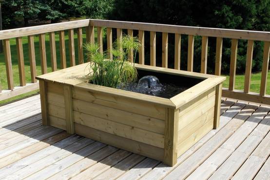 Ubbink - Bassin hors sol en bois naturel Quadro Wood III 500 L - Ubbink - Image 5