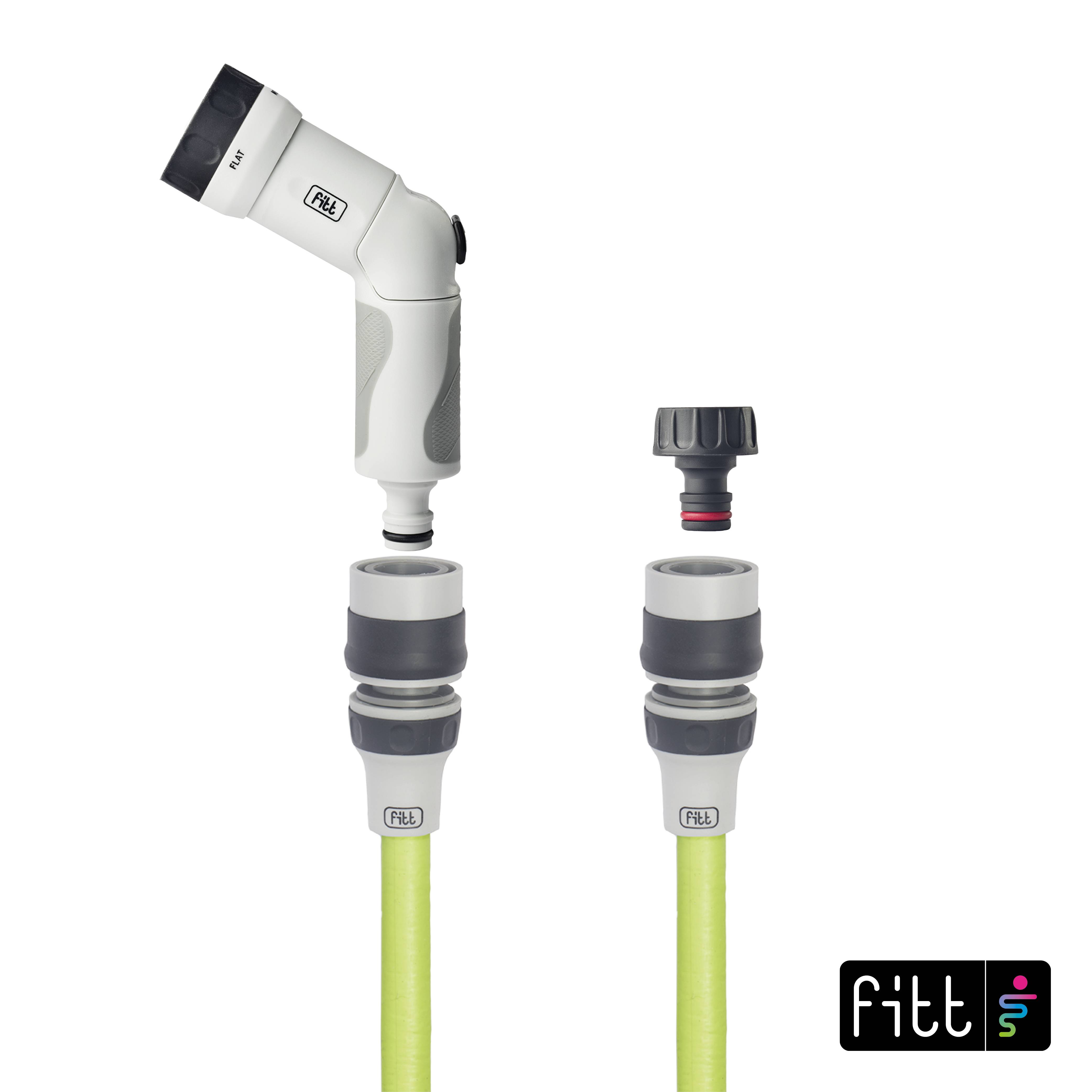 Tuyau extensible 100% équipé 25 m jaune - FITT IKON - Image 3