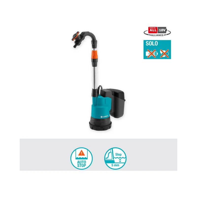 Pompe pour collecteur d'eau de pluie 18 V sans batterie - GARDENA - Image 4