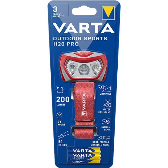 Lampe Torche LED Rouge – VARTA