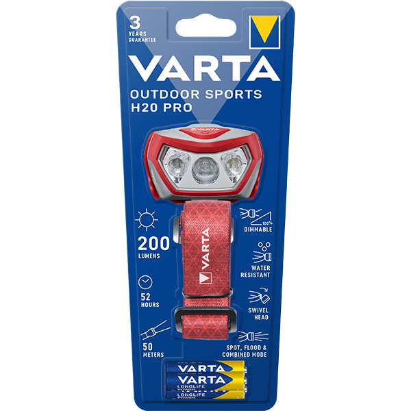 Lampe Torche LED Rouge – VARTA