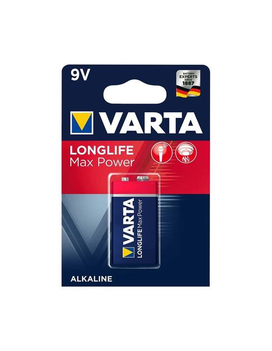 Pile Alcaline 9V LongLife Max Power - VARTA - Image 2