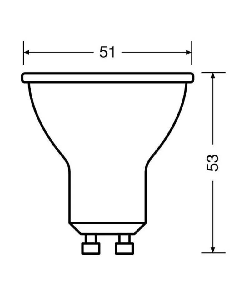Réflecteur LED GU10 4,30 W Blanc froid 4000 K OSRAM - Image 6
