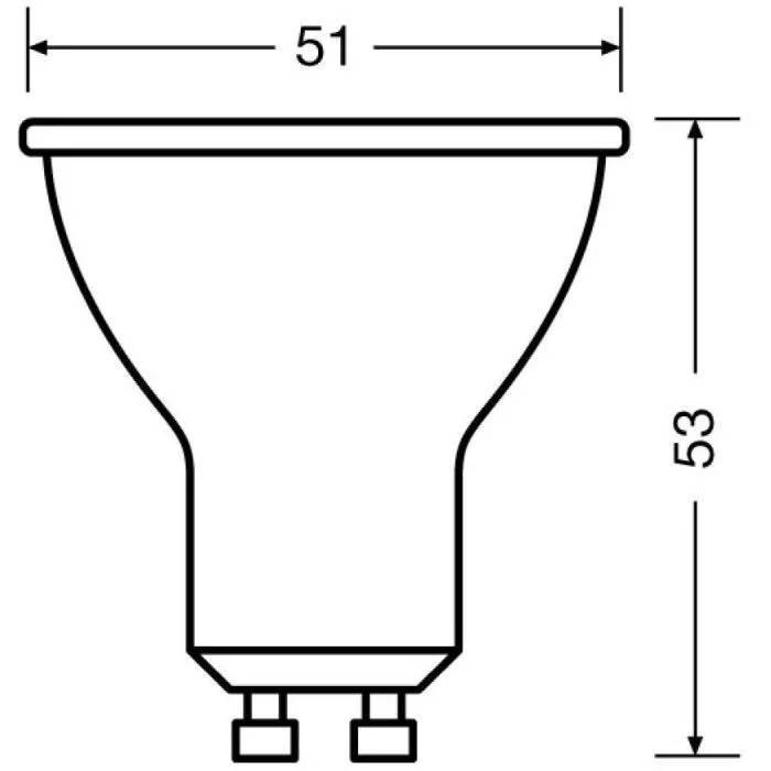 Réflecteur LED GU10 4,30 W Blanc froid 4000 K OSRAM - Image 4