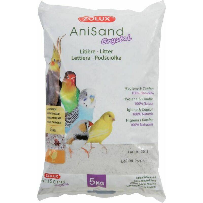 Zolux - Litière pour oiseaux fond de cage sable coquillages anis - ZOLUX - Imagen 3