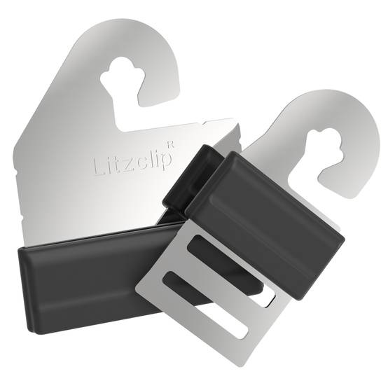 Connecteur poignée Litzclip inox, ruban 20mm, 4pcs
