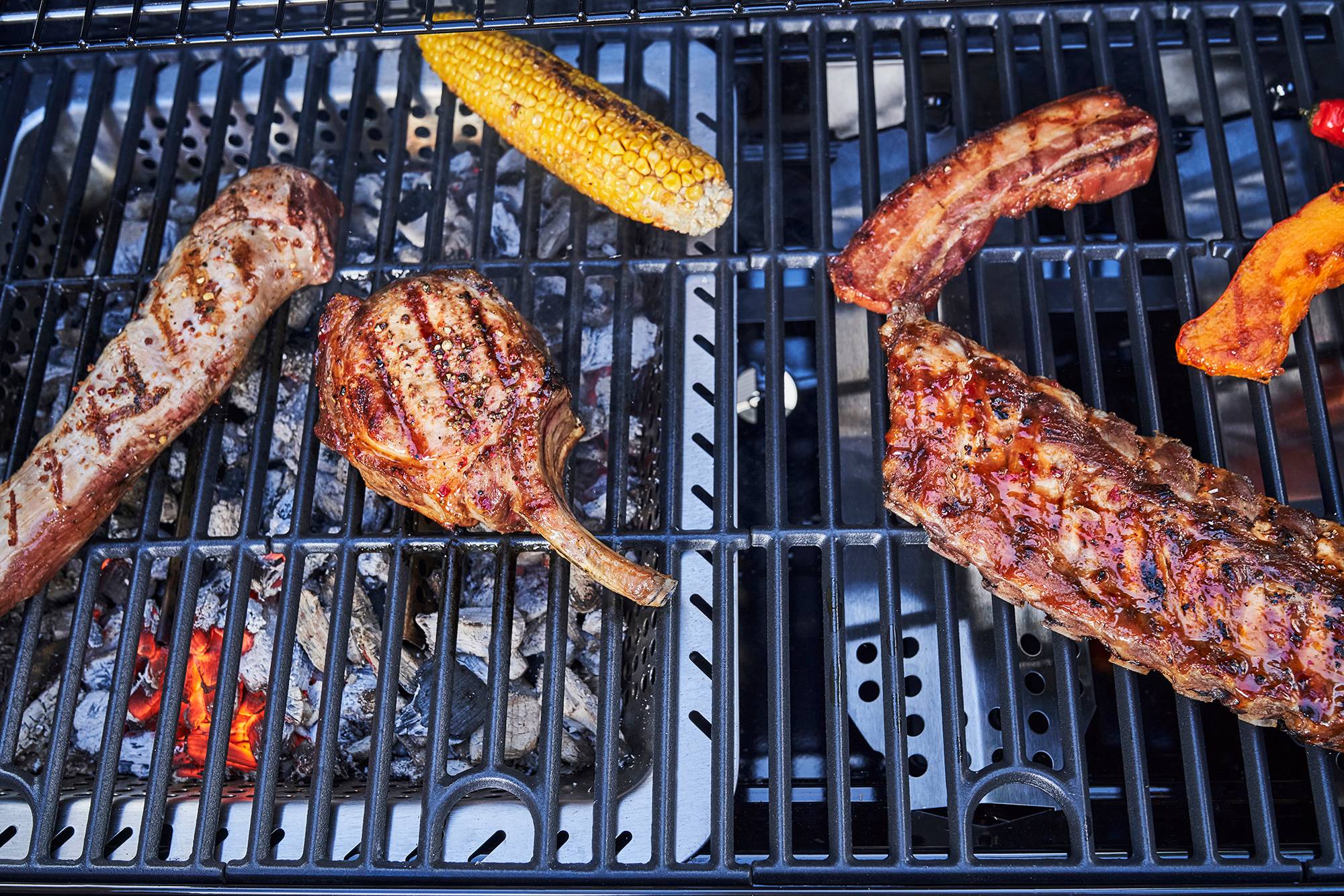 Char-broil - Barbacoa Híbrida 4 Quemadores Acero Inoxidable Negro 154,9 cm - CHAR-BROIL - Imagen 6