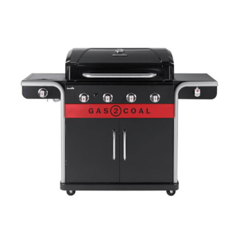 Char-broil - Barbacoa Híbrida 4 Quemadores Acero Inoxidable Negro 154,9 cm - CHAR-BROIL - Imagen 1