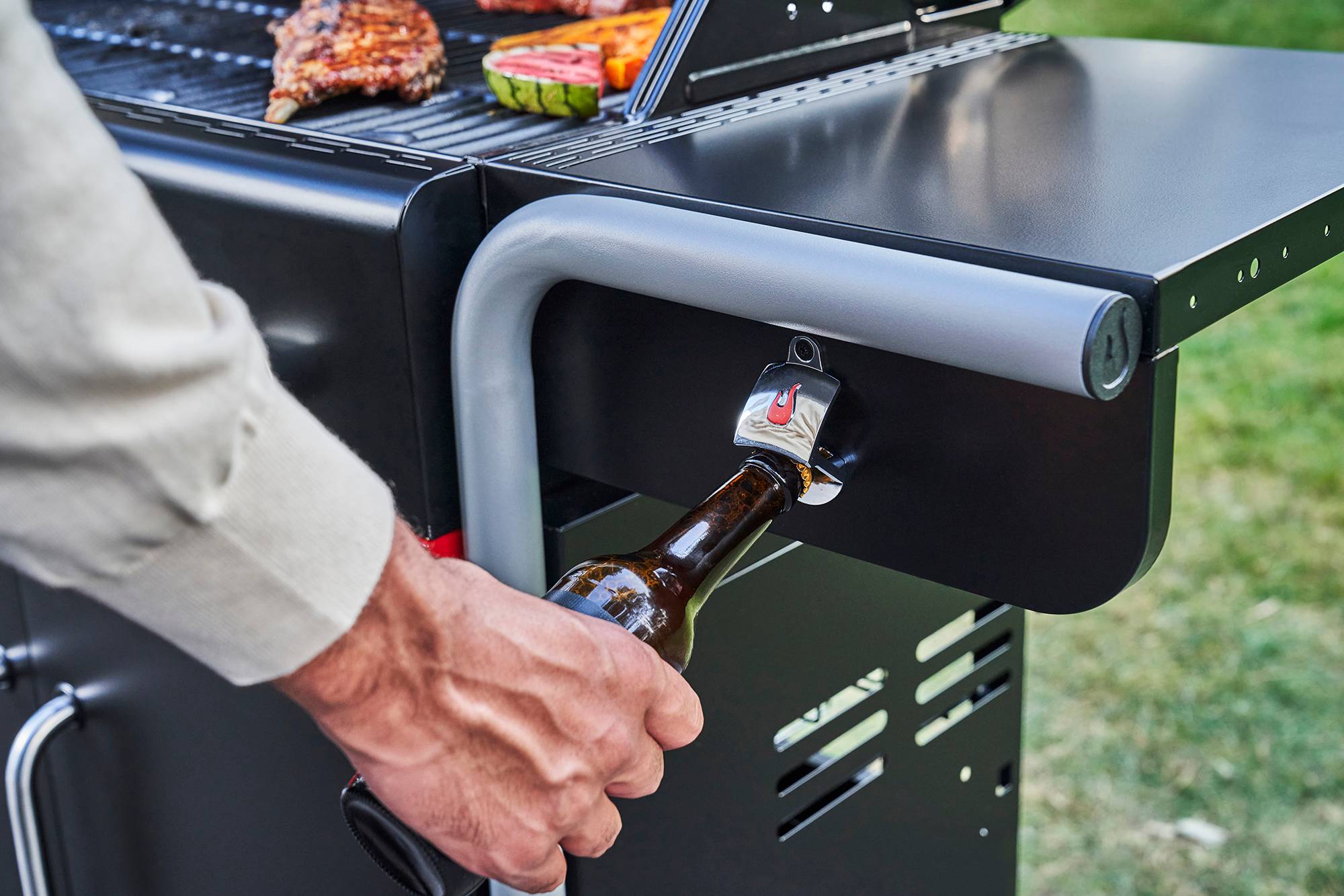 Char-broil - Barbacoa Híbrida 4 Quemadores Acero Inoxidable Negro 154,9 cm - CHAR-BROIL - Imagen 8