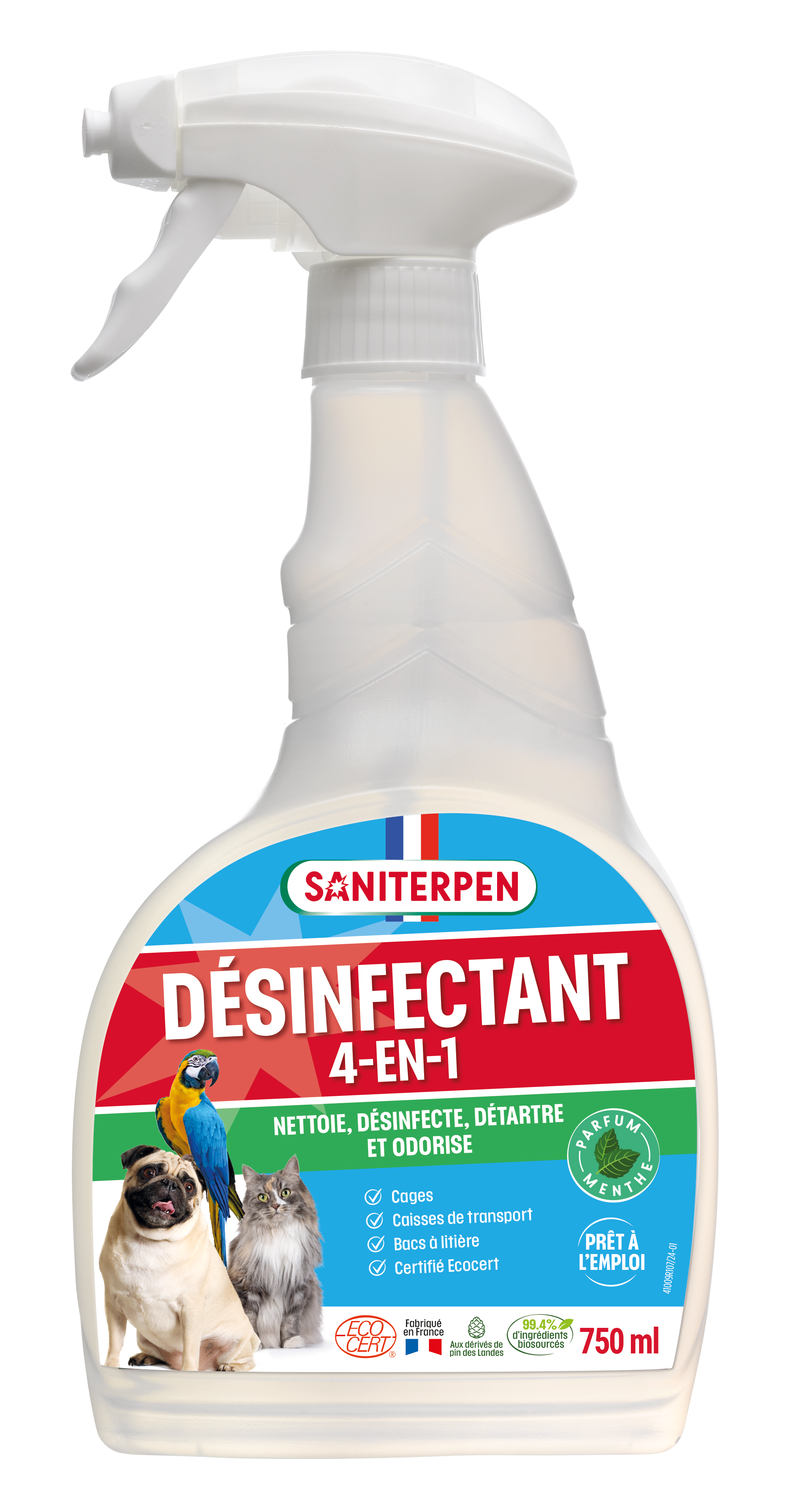 Saniterpen - Désinfectant 4 en 1 750ML - Saniterpen