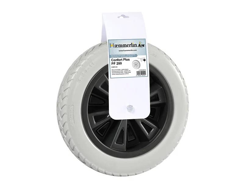 Roue increvable brouette PF 200 Ø 40 cm jante polypro - HAEMMERLIN - Image 1