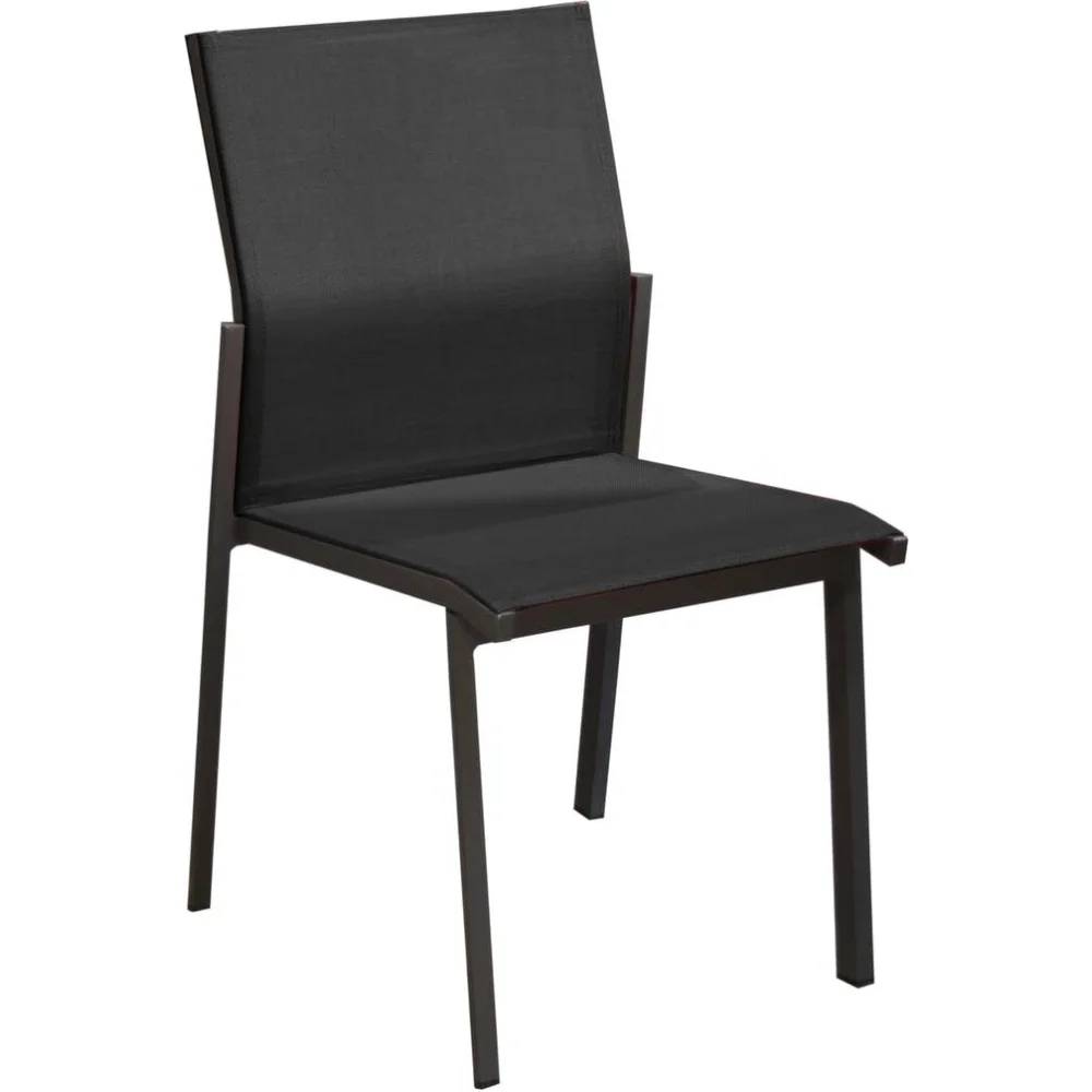 Pro Loisirs - Chaise de jardin alu graphite/noir Delia Proloisirs - Imagen 3