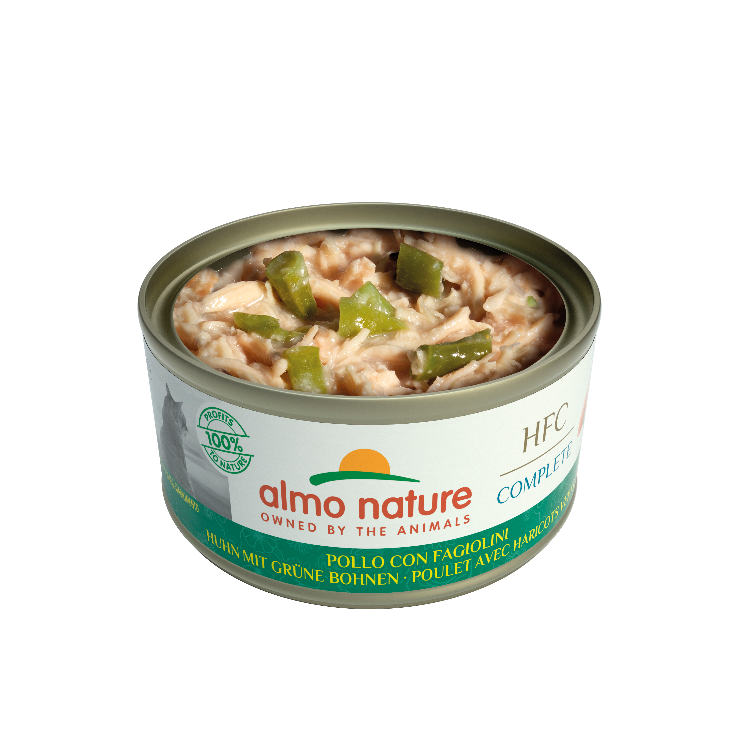 Almo Nature - Pâtée complète HFC sans céréales chat complete au poulet haricots verts - boîte 70 gr - ALMO NATURE - Image 3