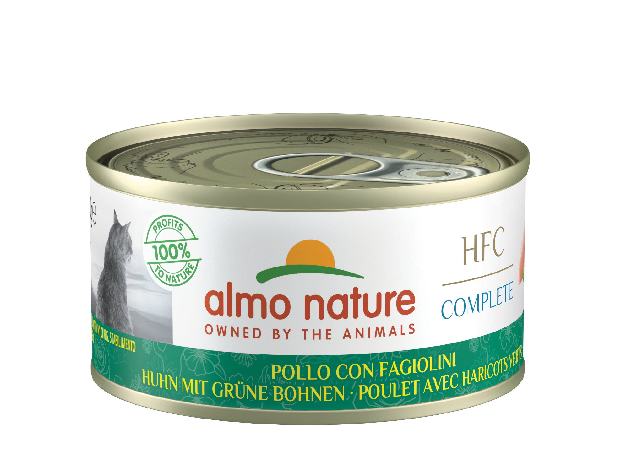 Almo Nature - Pâtée complète HFC sans céréales chat complete au poulet haricots verts - boîte 70 gr - ALMO NATURE - Image 4