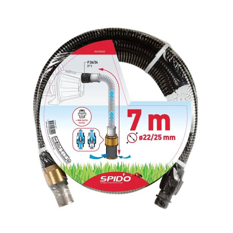 Dipra - Kit aspiration plastique laiton pour pompe Ø22 x L.7 mm - DIPRA - Imagen 1