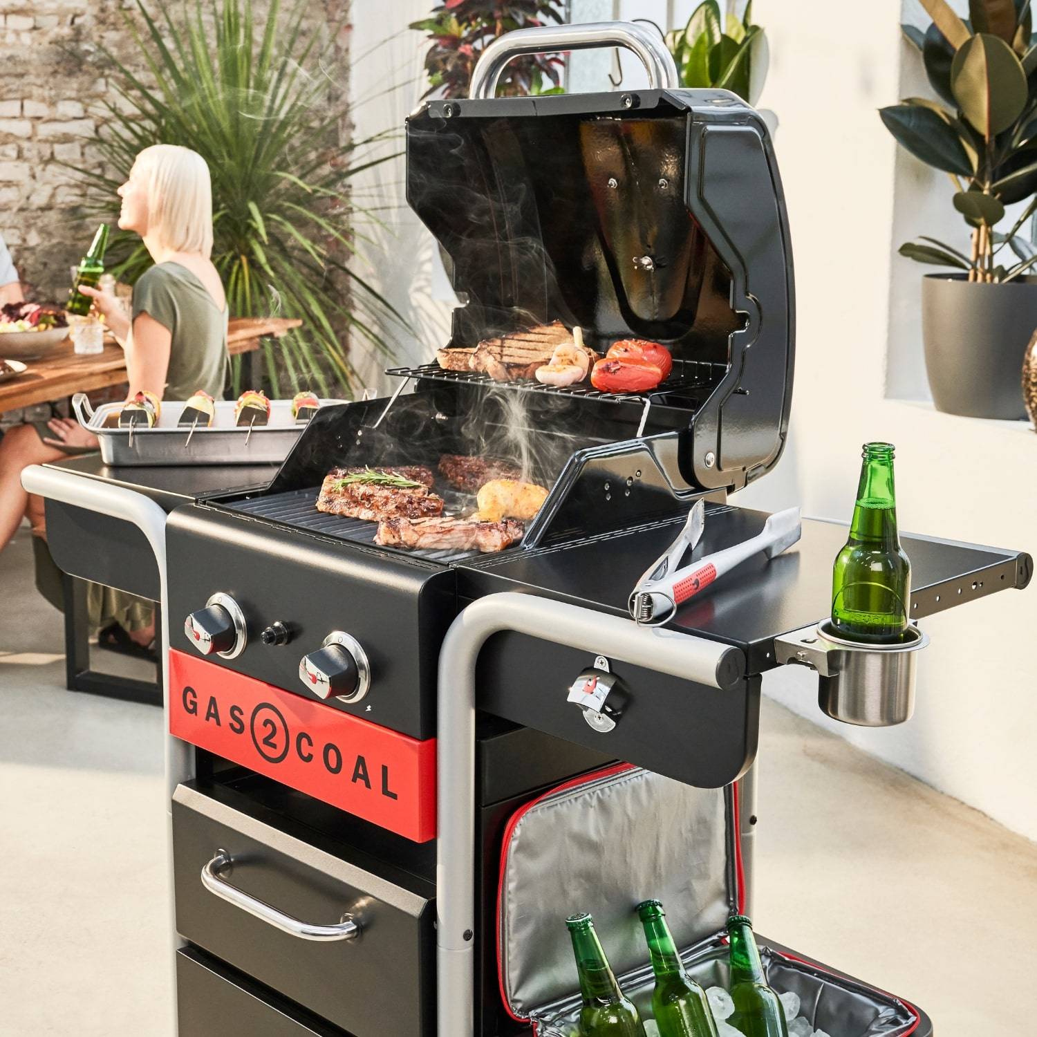 Char-broil - Barbecue charbon et gaz hybride Char-Broil Gas2Coal 2.0 210 - Image 10