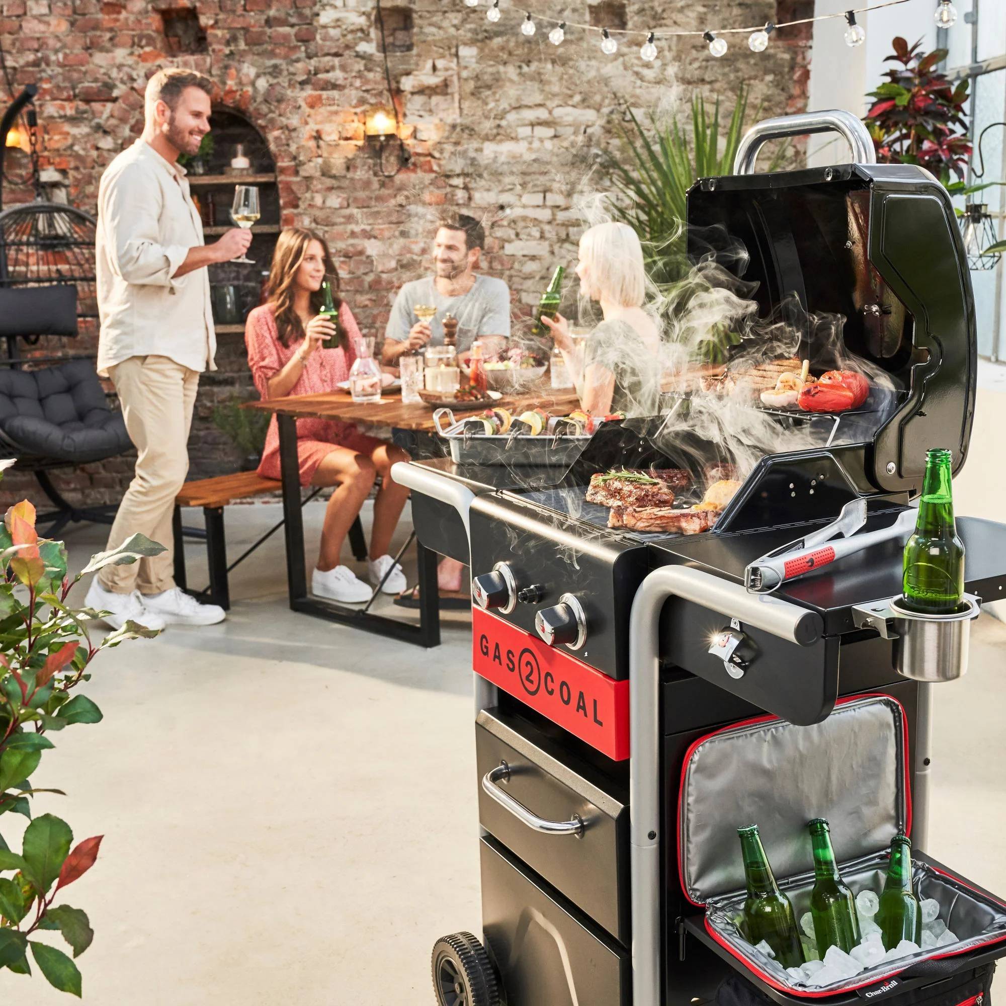 Char-broil - Barbecue charbon et gaz hybride Char-Broil Gas2Coal 2.0 210 - Image 18