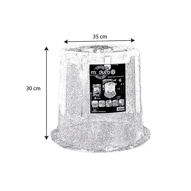 Modul'o - Lot de 3 cloches potagères avec 6 piquets Ø35 x H. 30 cm- Modul'o - Imagen 5