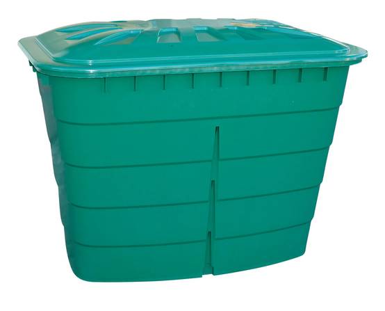 Garantia - Récupérateur d'eau de pluie 520L rectangulaire robinet et couvercle inclus vert - GARANTIA - Image 3