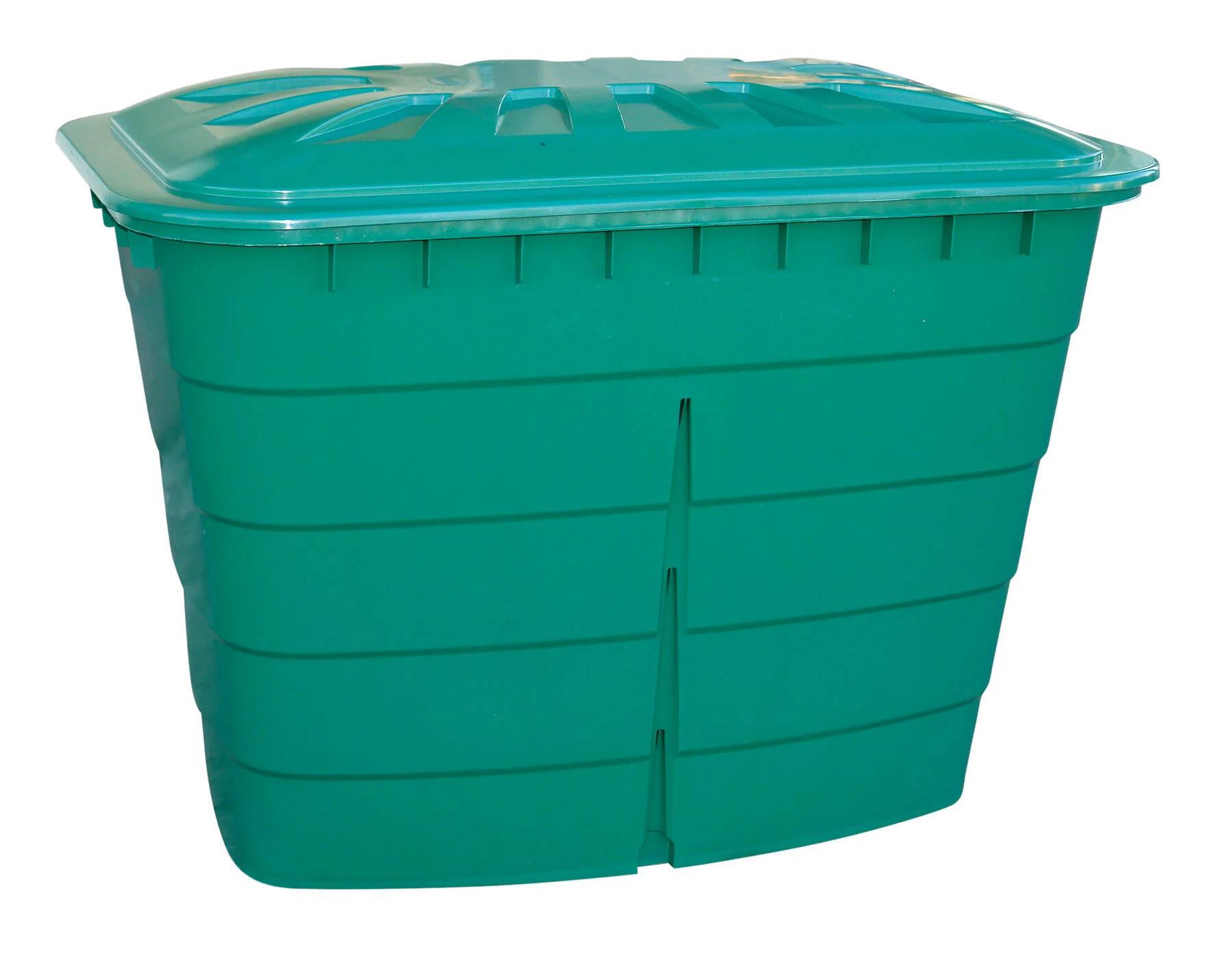 Garantia - Récupérateur d'eau de pluie 520L rectangulaire robinet et couvercle inclus vert  - GARANTIA - Image 3