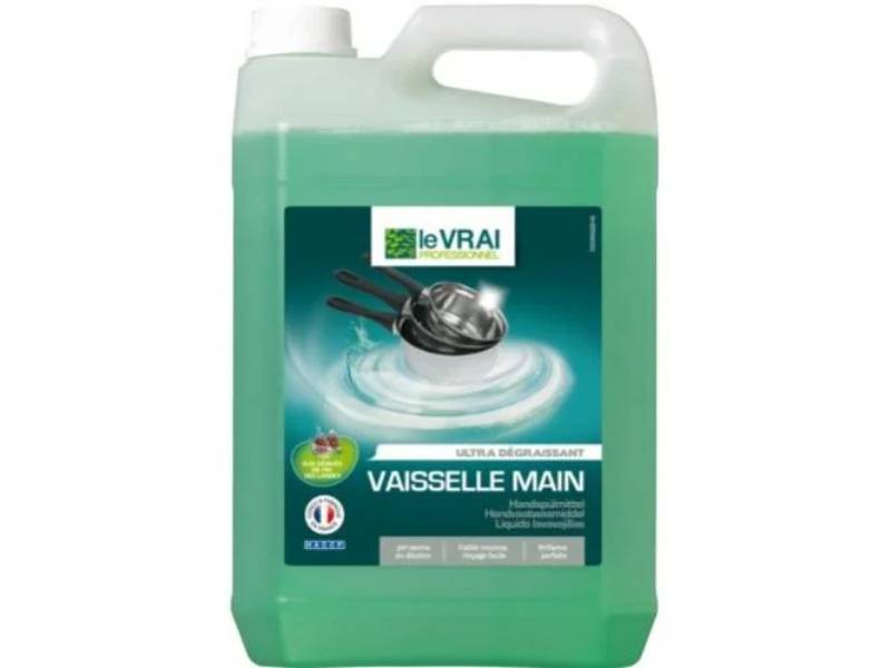 Le Vrai Professionnel - Liquide vaisselle ultra dégraissant très concentré 5L - Le Vrai Professionnel
