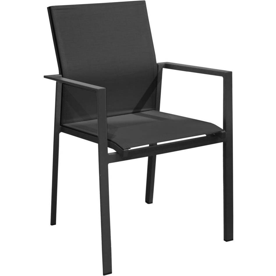 Pro Loisirs - Fauteuil de jardin alu graphite/noir Delia Proloisirs - Imagen 1