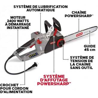 Tronçonneuse électrique Oregon CS1500+2chaînes 45 cm - Oregon
