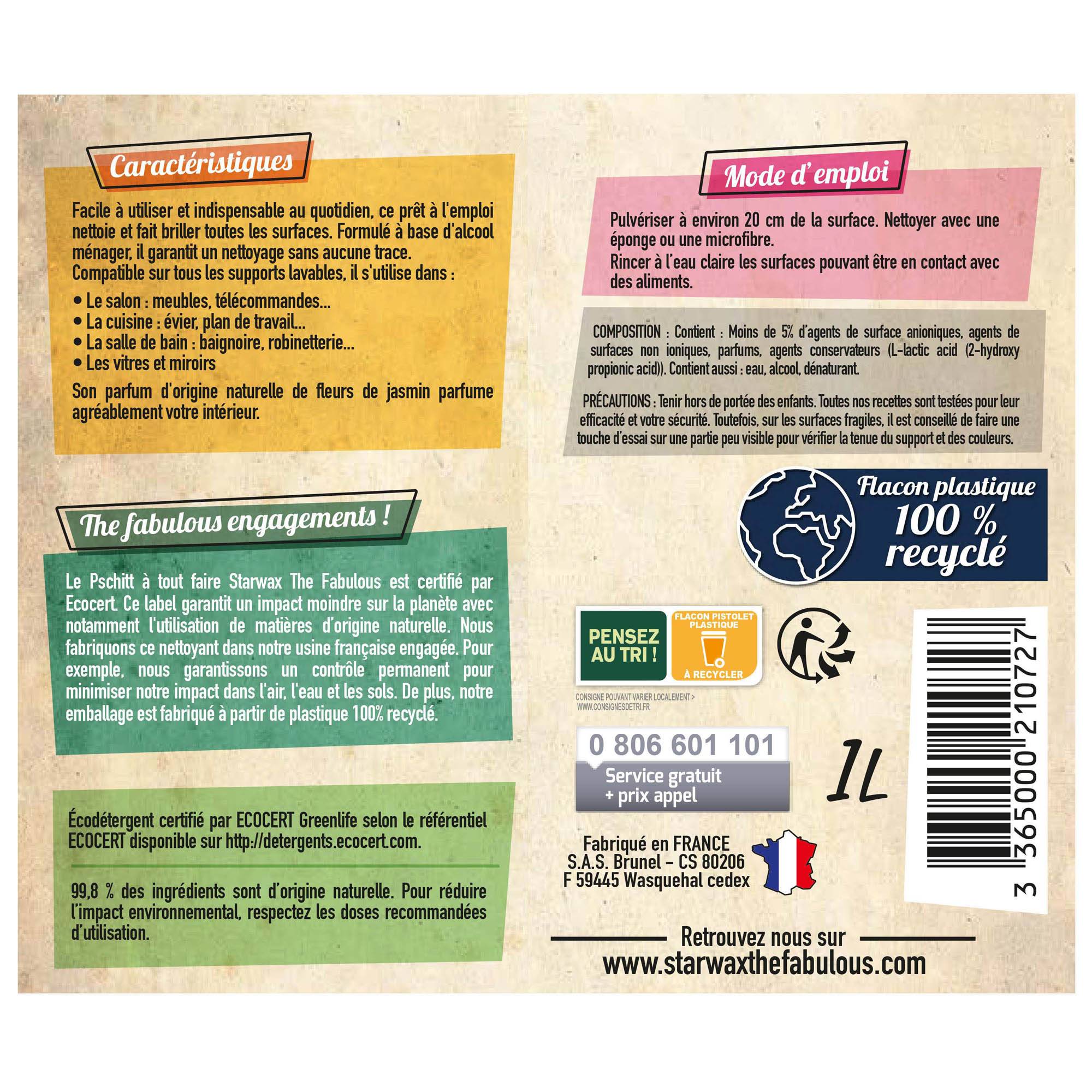 Starwax - PSCHITT A TOUT FAIRE 1L - Imagen 3