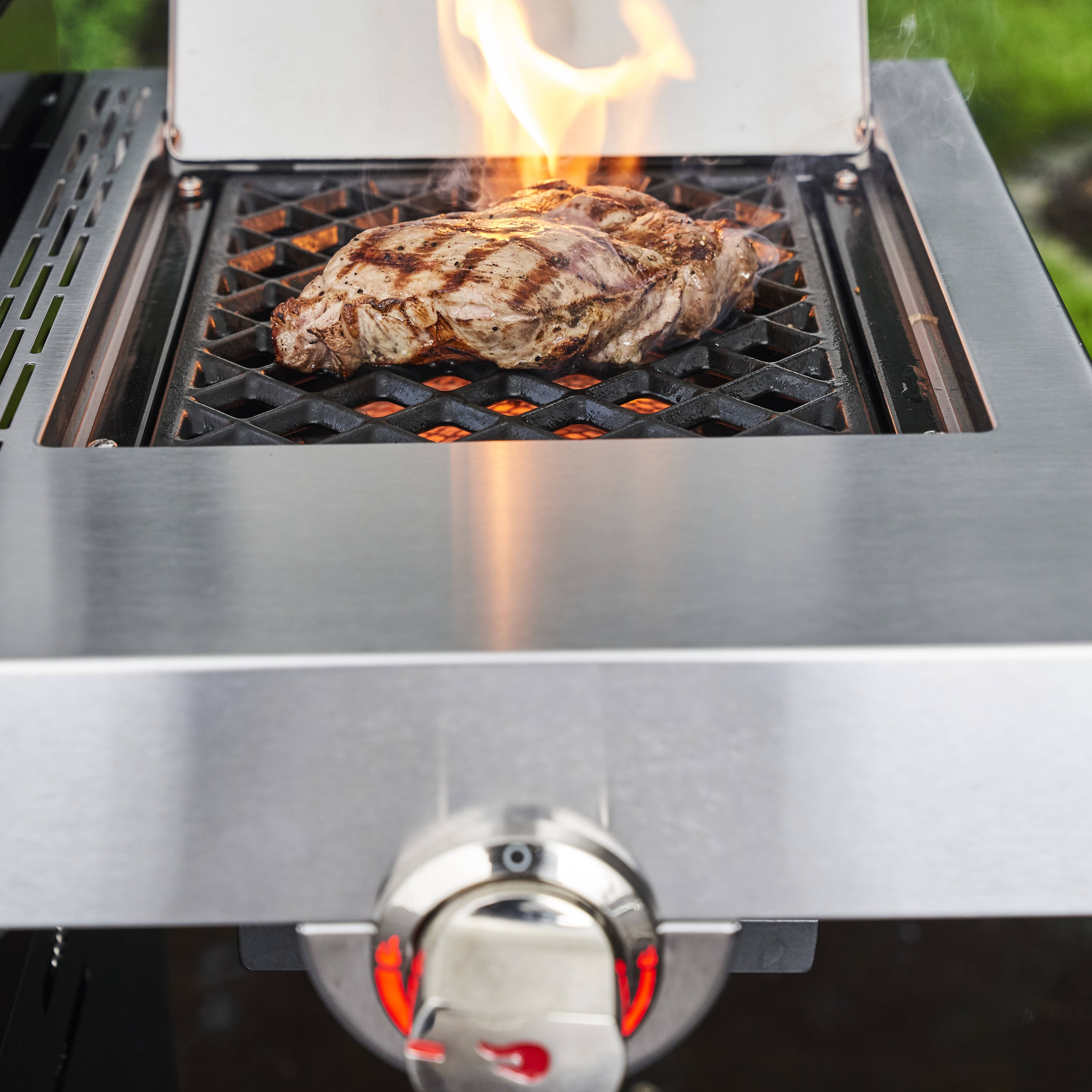 Char-broil - Barbecue à Gaz Inox 3 Brûleurs + 1 Latéral Infrarouge 134 x 54 x 120,9 cm - CHAR-BROIL - Image 12