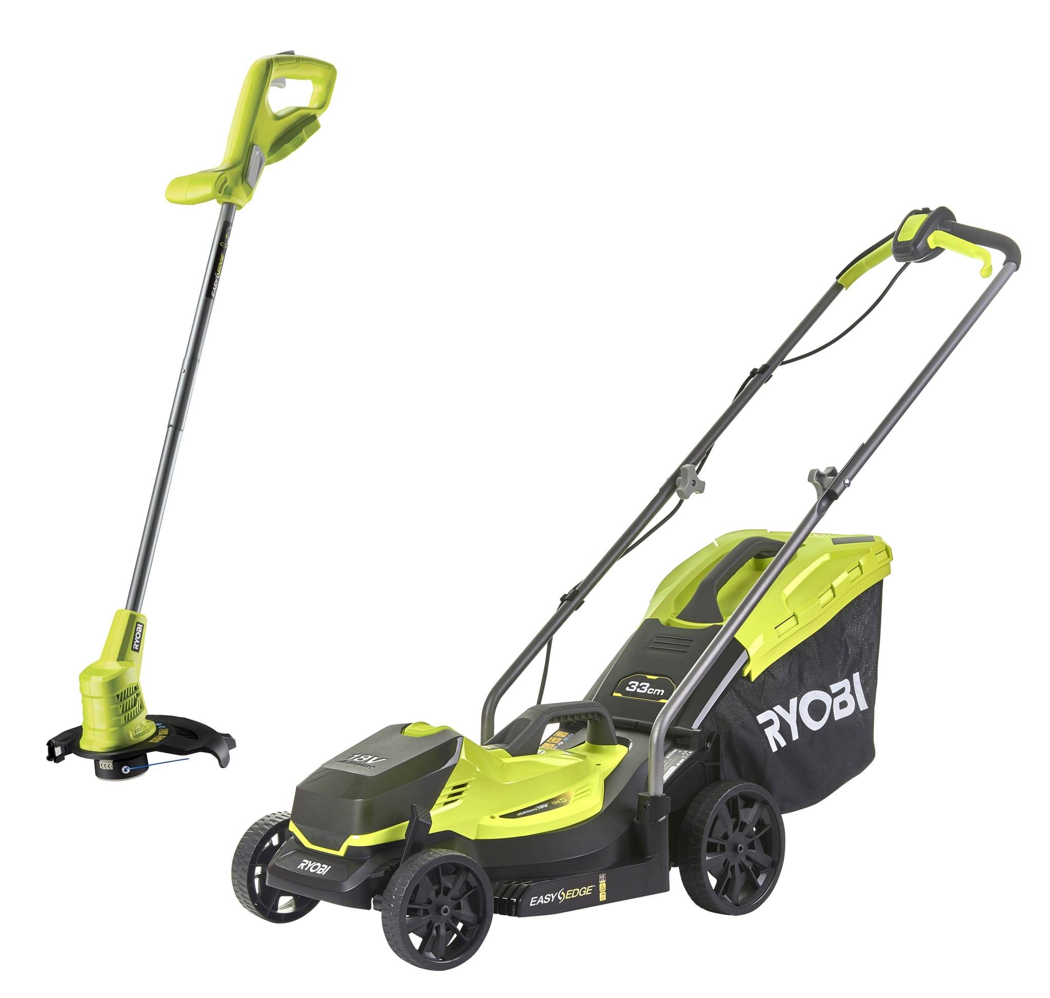 Ryobi - Pack tondeuse coupe-bordure sans fil 18V batterie et chargeur inclus  - RYOBI - Image 13