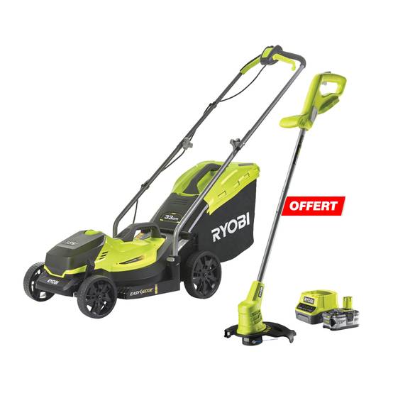 Ryobi - Pack tondeuse coupe-bordure sans fil 18V batterie et chargeur inclus - RYOBI - Image 18
