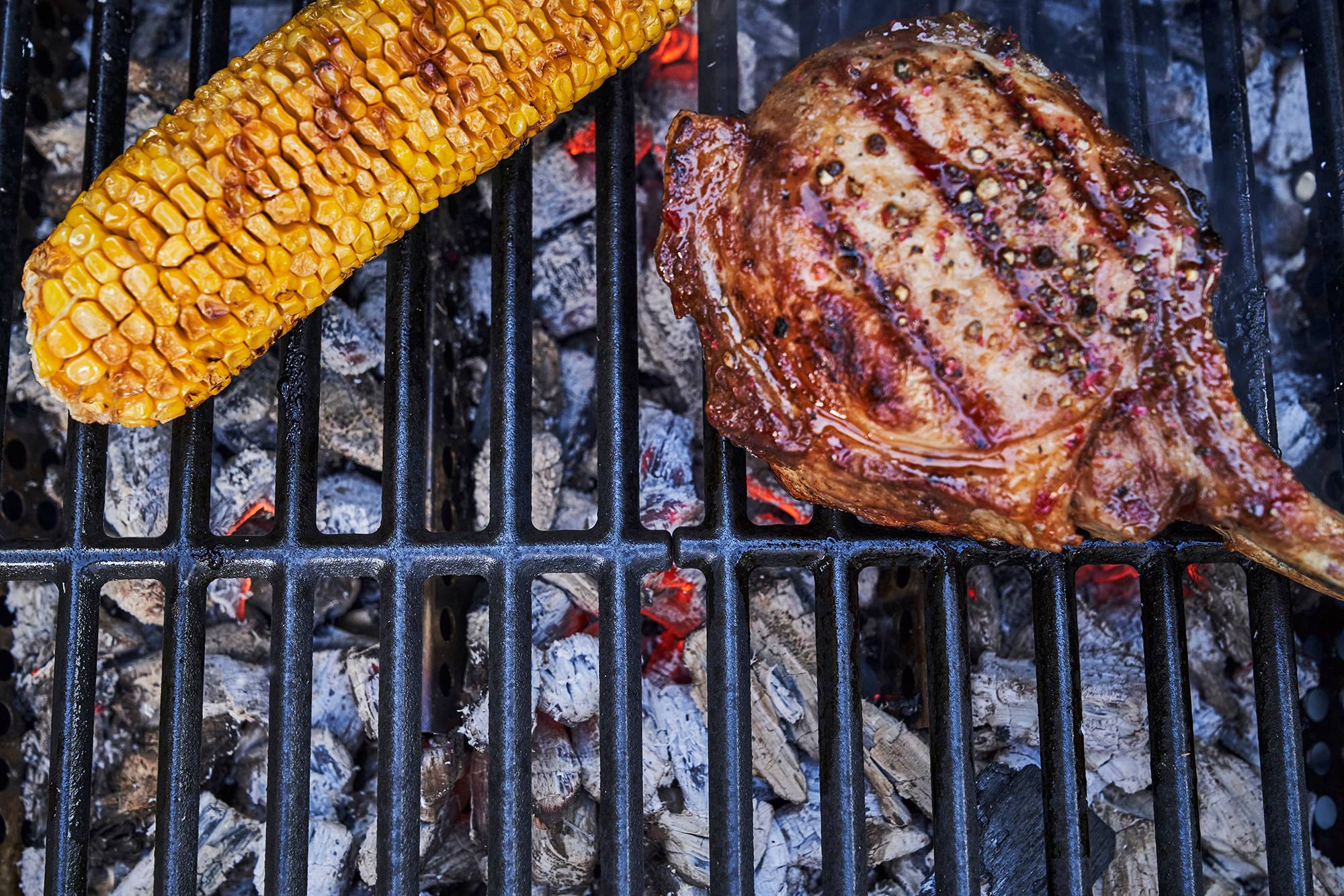 Char-broil - Barbacoa Híbrida Gas & Carbón 3 Quemadores Inox Negro 134 x 62,9 x 116,8 cm - CHAR-BROIL - Imagen 9