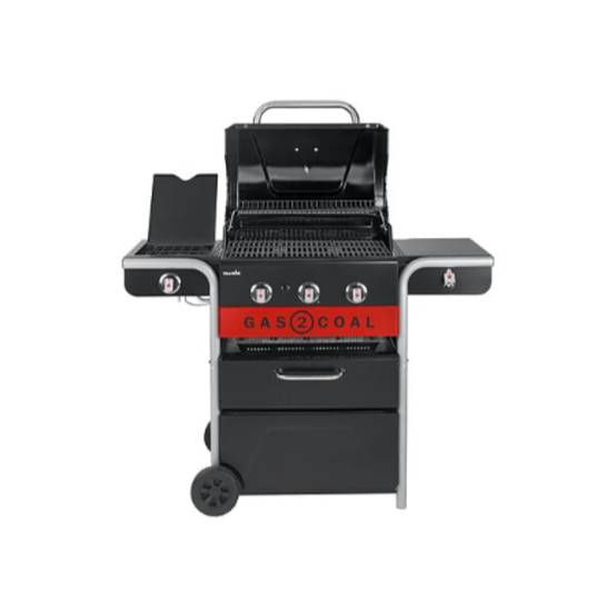 Char-broil - Barbecue Hybride Gaz & Charbon 3 Brûleurs Inox Noir 134 x 62,9 x 116,8 cm - CHAR-BROIL - Image 5