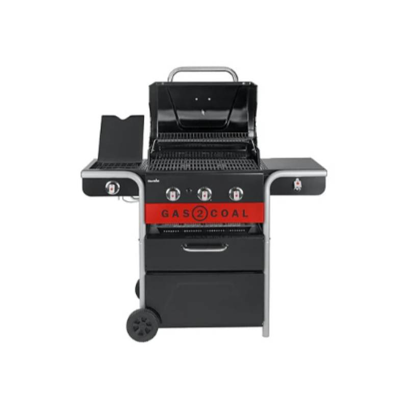 Char-broil - Barbacoa Híbrida Gas & Carbón 3 Quemadores Inox Negro 134 x 62,9 x 116,8 cm - CHAR-BROIL - Imagen 5