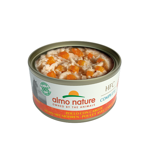 Almo Nature - Pâtée complète HFC sans céréales chat complete au poulet carottes - boîte 70 gr - ALMO NATURE - Image 3