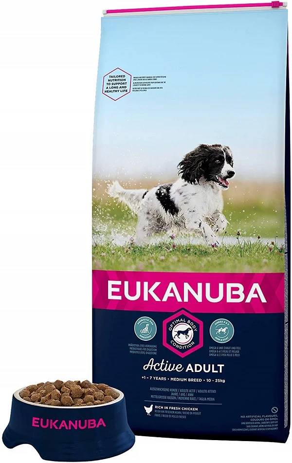 Croquettes pour chien adulte moyen Poulet 15 kg - EUKANUBA - Image 5