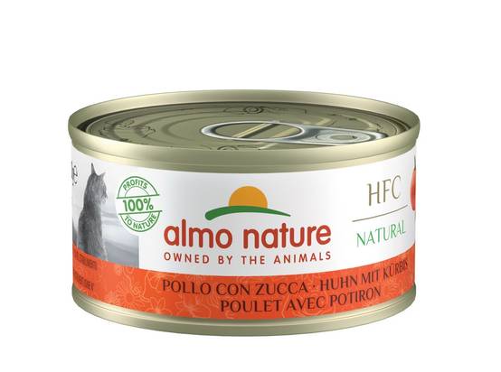 Almo Nature - Pâtée avec bouillon HFC pour chat adulte au poulet avec potiron - boîte 70 gr - ALMO NATURE - Image 1