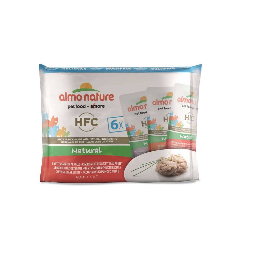 Almo Nature - Pâtée en bouillon HFC pour chat adulte au assortiment de recettes au poulet 6 x 55 gr - ALMO NATURE - Image 3