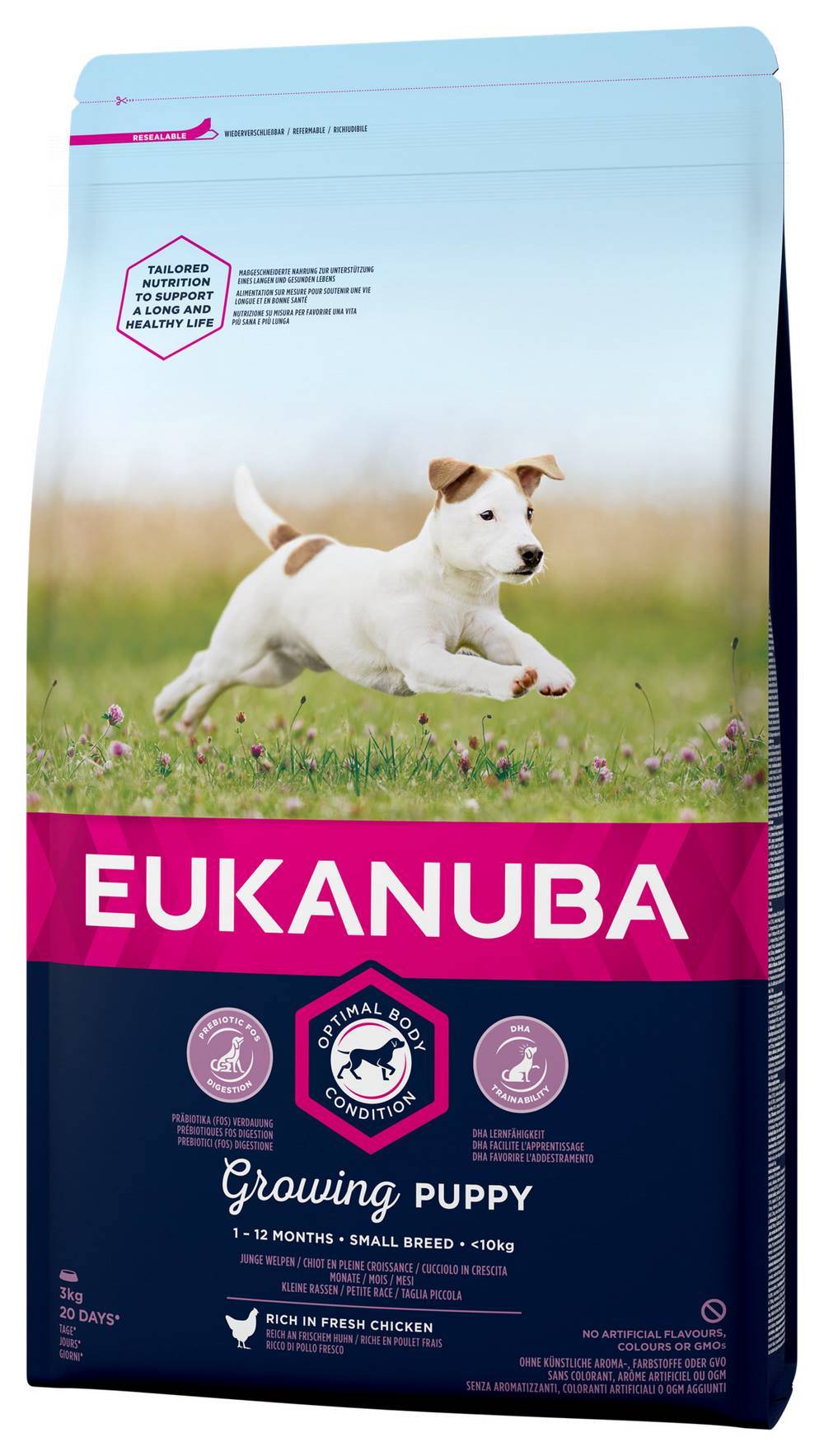 Croquette pour chiot Poulet 3 kg - EUKANUBA - Image 1