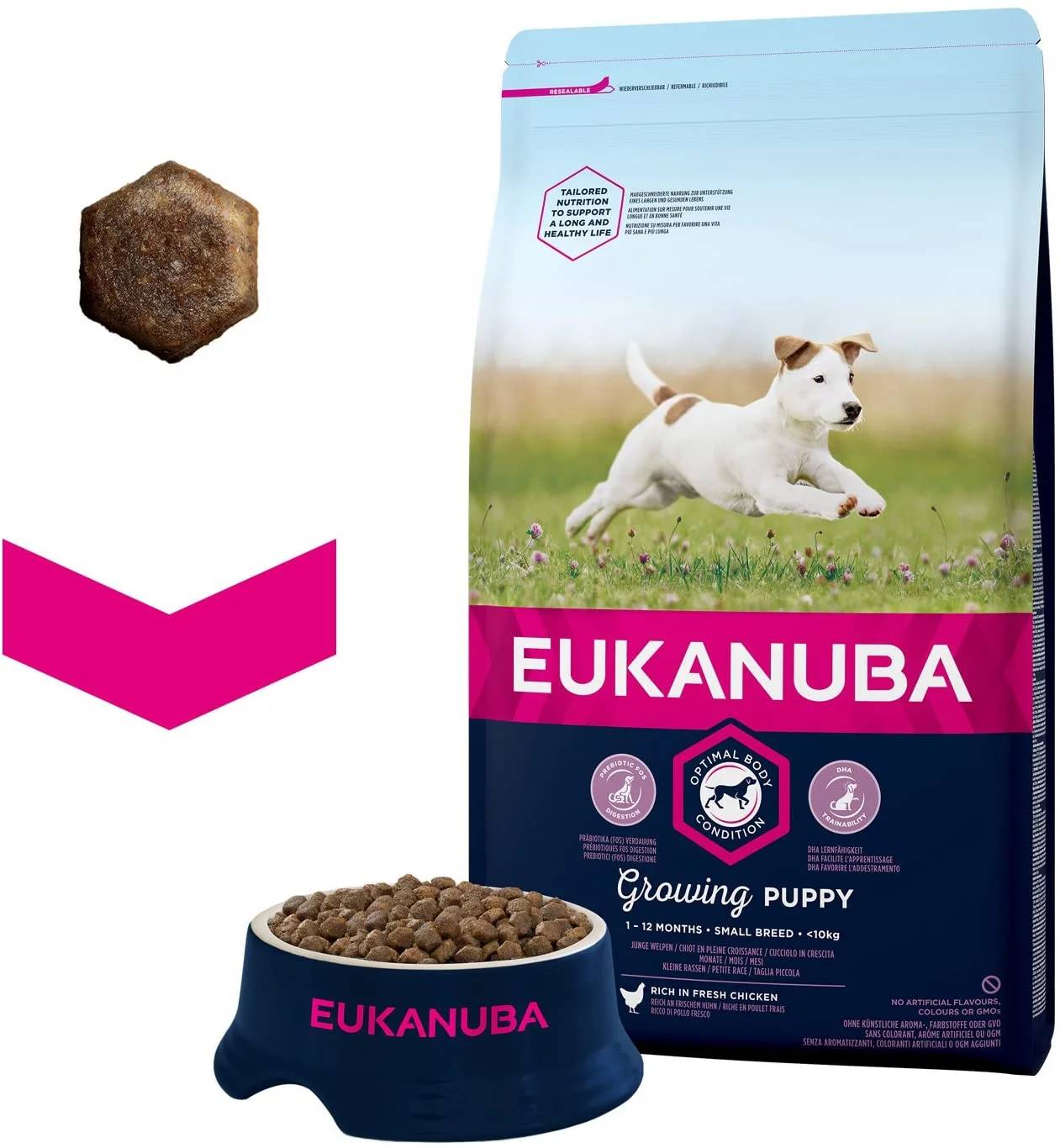 Croquette pour chiot Poulet 3 kg - EUKANUBA - Image 2