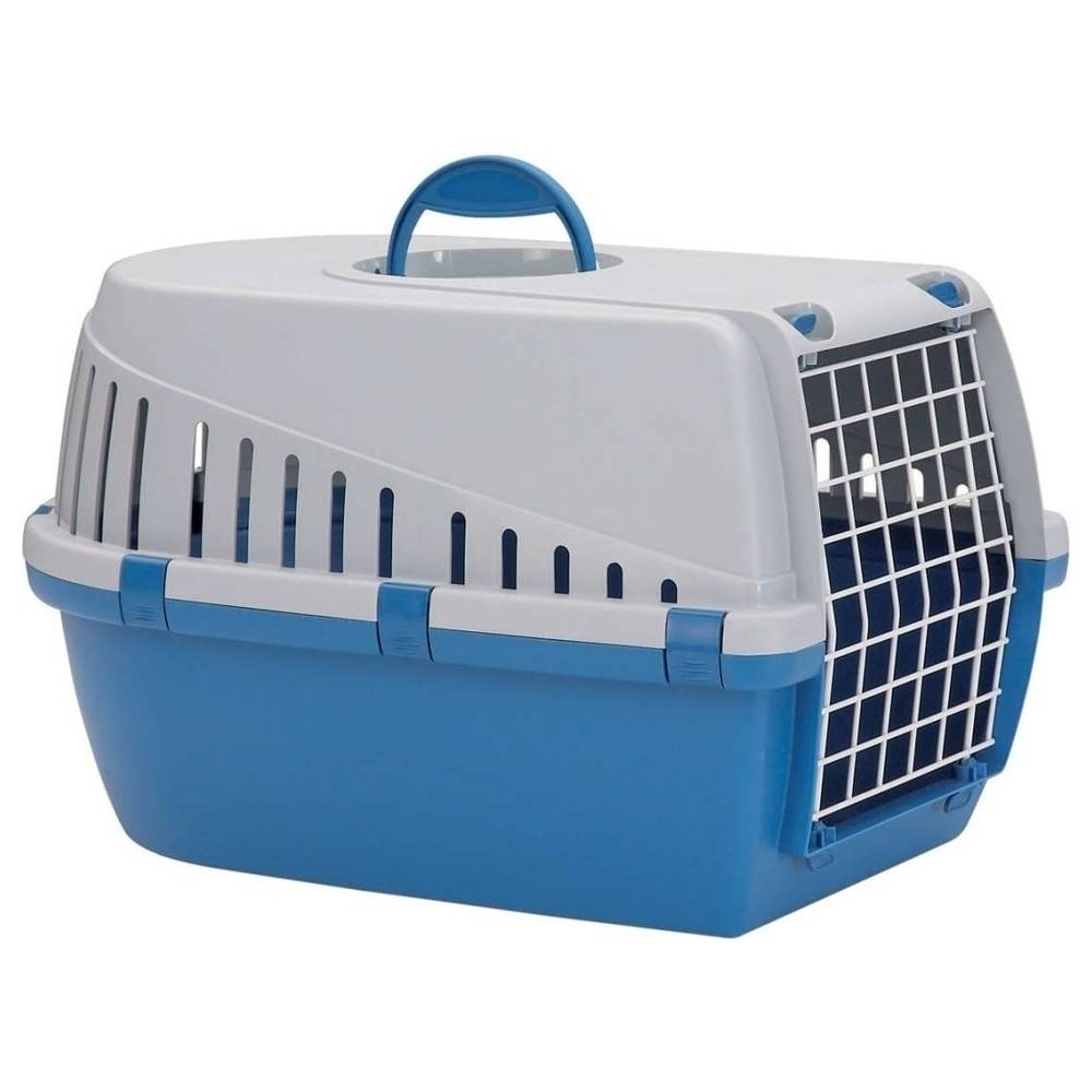 Jaula de transporte Trotter 1 plástico azul L.49 l.33 H.30 cm - Savic - Imagen 1