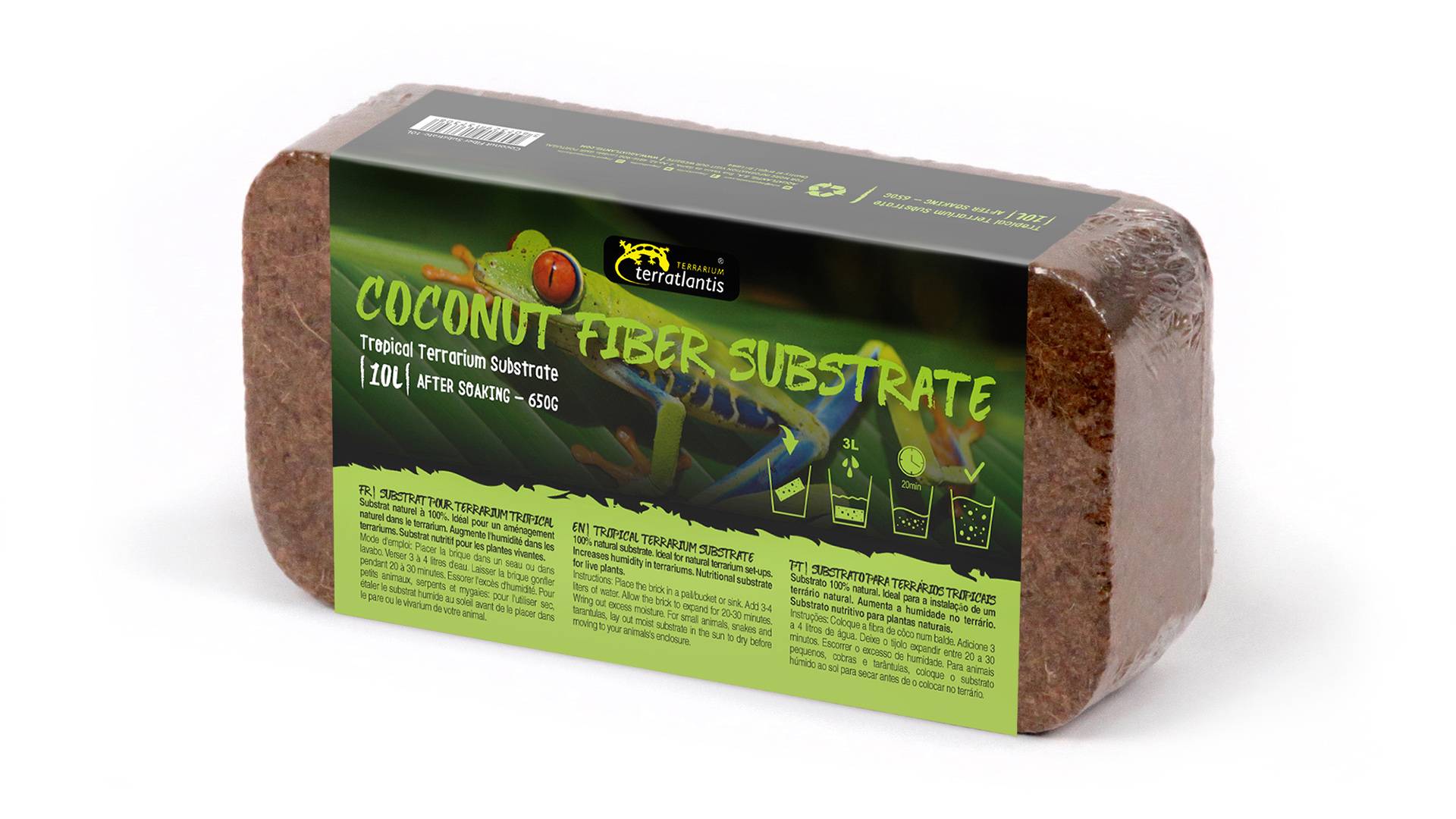 Aquatlantis - Substrat En Fibres De Noix De Coco 10 L – TERRATLANTIS