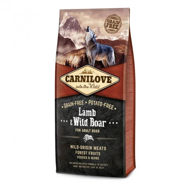 Carnilove - Croquettes pour chien adulte de toute taille à l'agneau & sanglier sauvage - sac 12 kg - CARNILOVE - Image 2