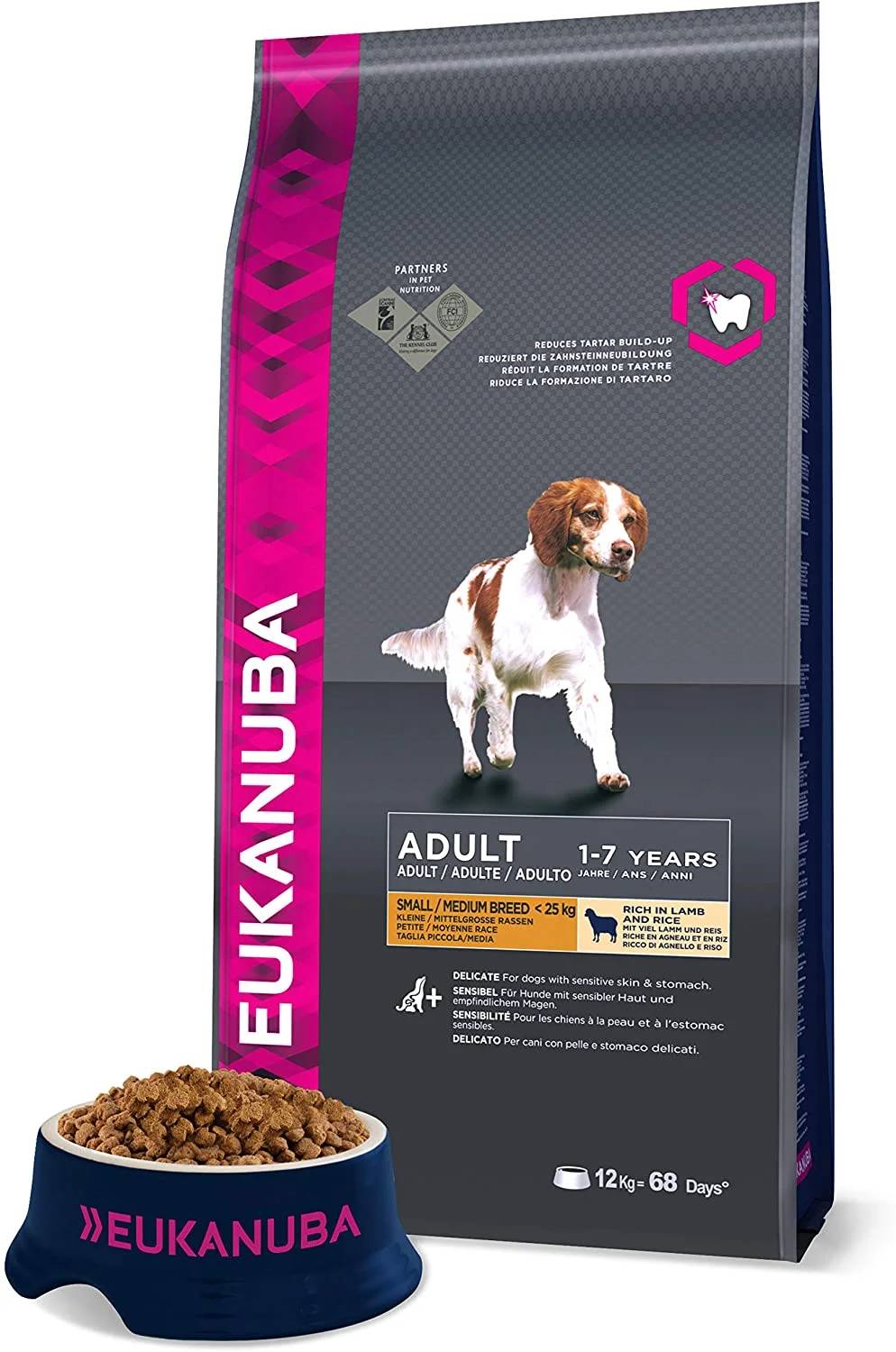 Croquette pour Chien Adulte Agneau Riz 2,5 kg - EUKANUBA - Image 2