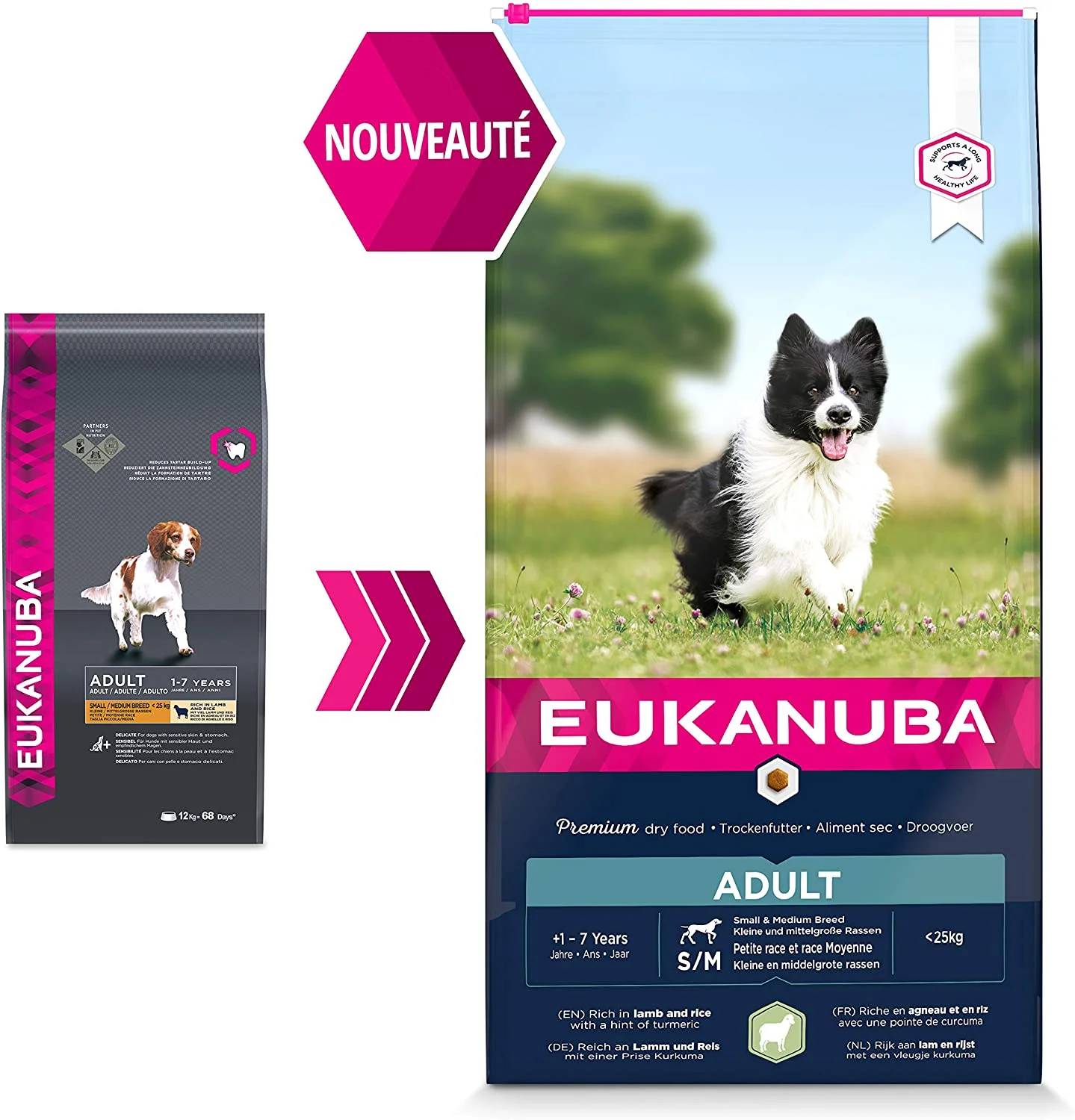Croquette pour Chien Adulte Agneau Riz 2,5 kg - EUKANUBA - Image 4