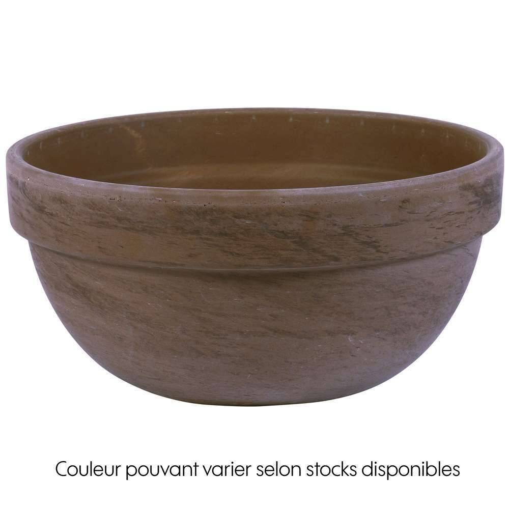 Ecloz - Copa de Jardín Terracota Basalto Ø 26 cm H 12,5 cm - ECLOZ - Imagen 3